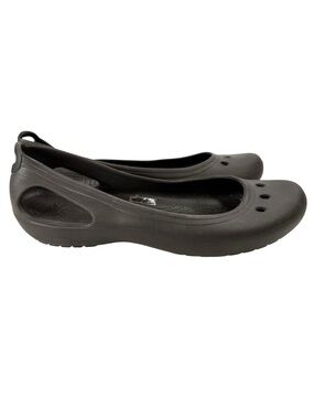 Crocs Kadee Ballet Flats Brown Croslite Slip On Comfort Shoes Womens 9